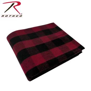 Rothco Plaid Wool Blanket 62x 80