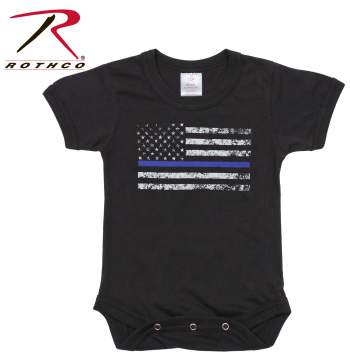 Rothco Infant Thin Blue Line One-Piece Bodysuit
