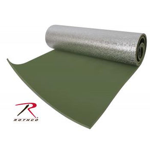 Rothco Thermal Reflective Sleeping Pad with Ties - Olive Drab