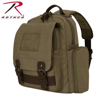 Rothco Vintage Canvas Sling Backpack - Olive Drab