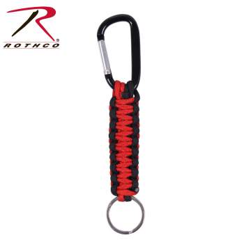 Rothco Thin Red Line Keychain With Carabiner