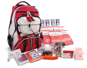 64 Piece Survival Back Pack (Red)